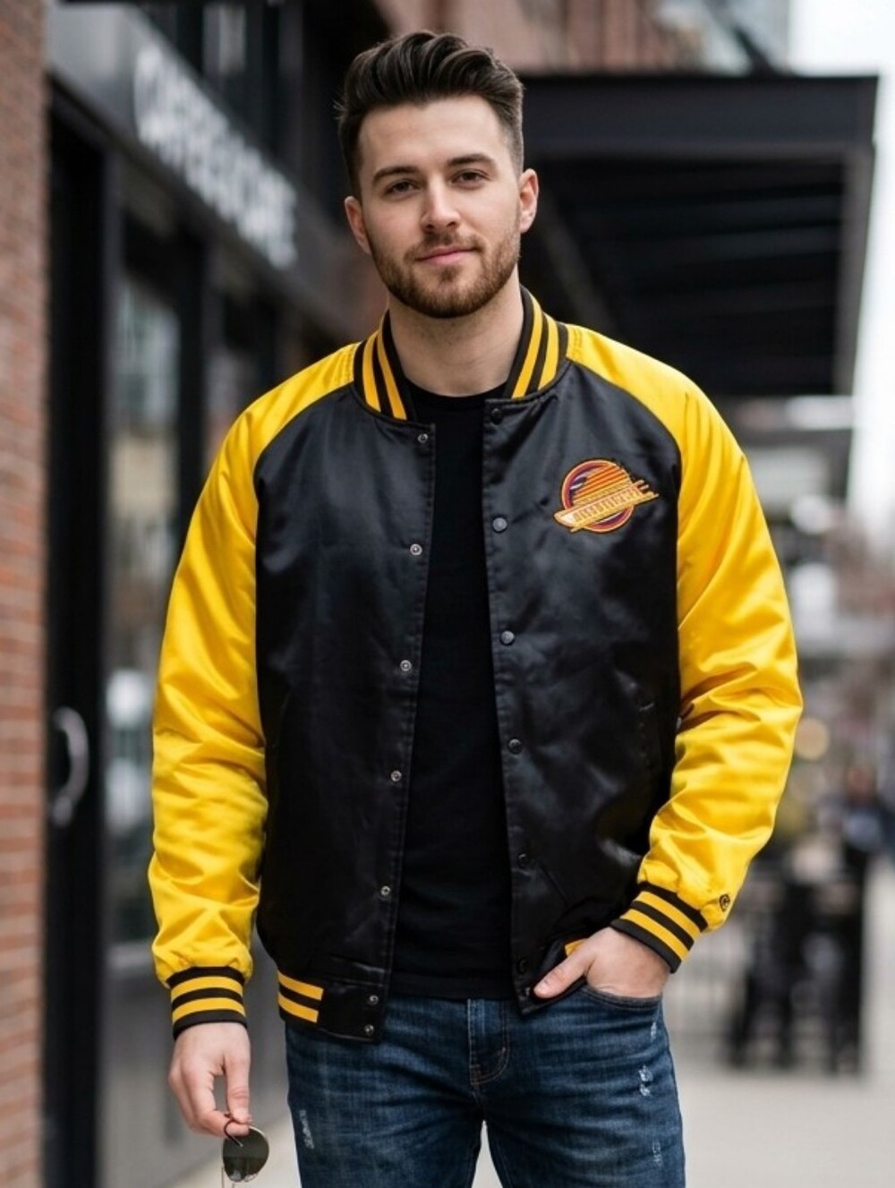 429. NWT - Mitchell & Ness NHL Canucks Varsity Starter Jacket